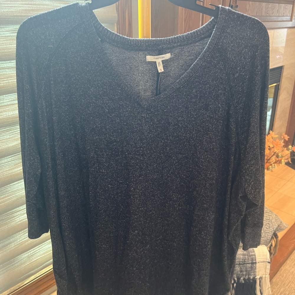 Maurices Charcoal Long Sleeve Tee
